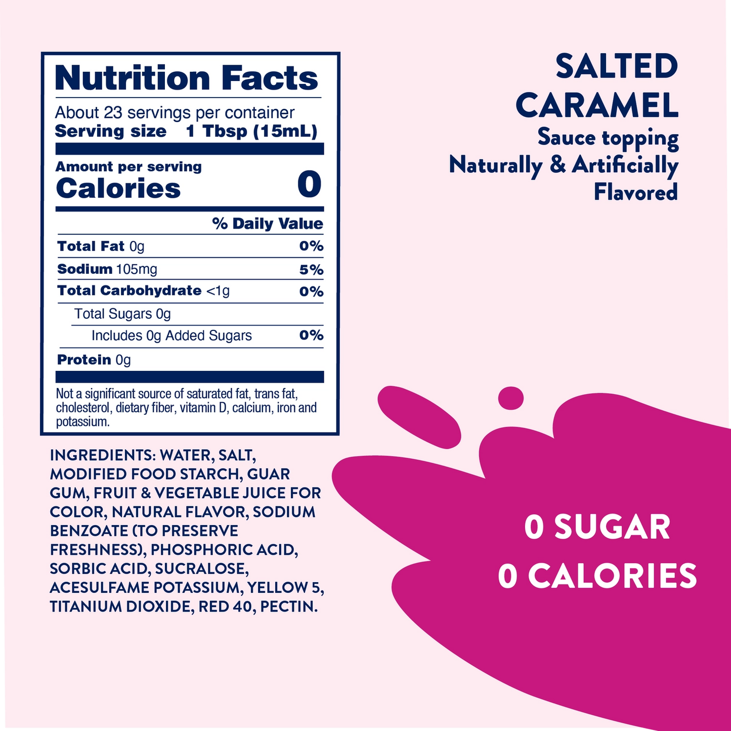 Jordan's Skinny Mixes - Sugar Free Salted Caramel Sauce