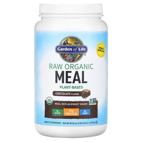Garden of Life Raw Organic Meal Plant-Based Chocolate -- 38.03 oz
