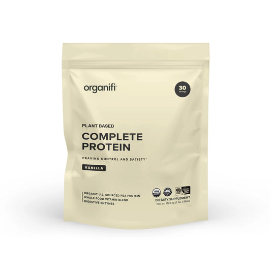 Organifi - Vanilla Protein - Organic, Plant Based + Digestive Enzymes