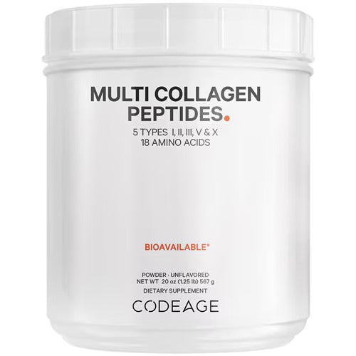 Codeage Multi Collagen Peptides Powder - Grass-Fed Hydrolyzed Collagen Protein Unflavored -- 20 oz